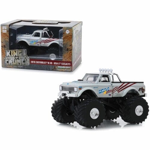 Greenlight 1/43 USA 1 1970 Chevrolet K-10 Kings of Crunch Monster Truck - Hobbytech Toys