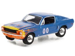 Greenlight 1/64 1968 Ford Mustang GT Fastback Race Car #00 Diecast Model