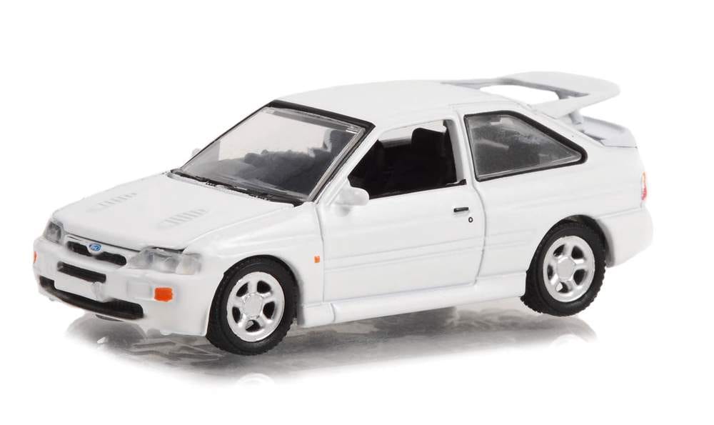 Greenlight 1/64 1995 Ford Escort RS Cosworth - Diamond White (Hobby Exclusive) Diecast Model - Hobbytech Toys