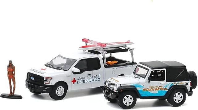 Greenlight 1/64 Marco Island Florida Summer Bash Multi Car Diorama