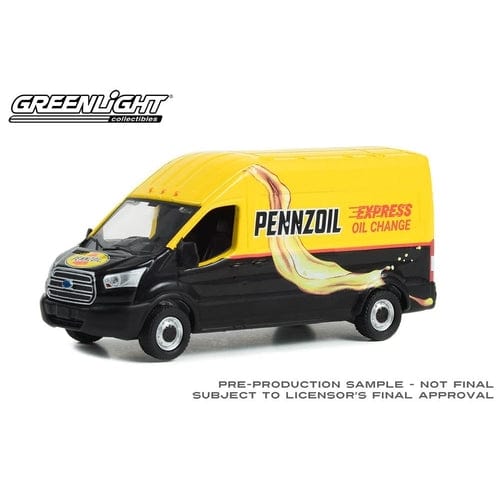 Greenlight 1/64 Pennzoil Express Oil Route Runners Series 5 - 2019 Ford Transit LWB High Roof - Hobbytech Toys