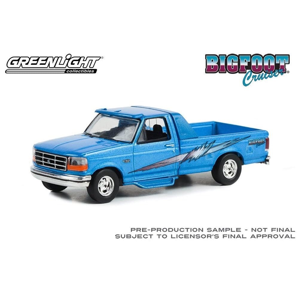 Greenlight 30376 1/64 1994 Ford F - 150 #2 Bigfoot Cruiser - Ford Scherer Truck Equipment and Bigfoot 4x4 Collaboration - Hobbytech Toys