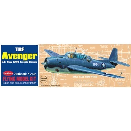 Guillows Avenger Balsa Plane Model Kit - Hobbytech Toys