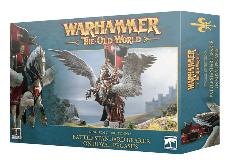 GW 06 - 07 Warhammer Old World: Kingdom of Bretonnia Battle Standard on Royal Pegasus - Hobbytech Toys