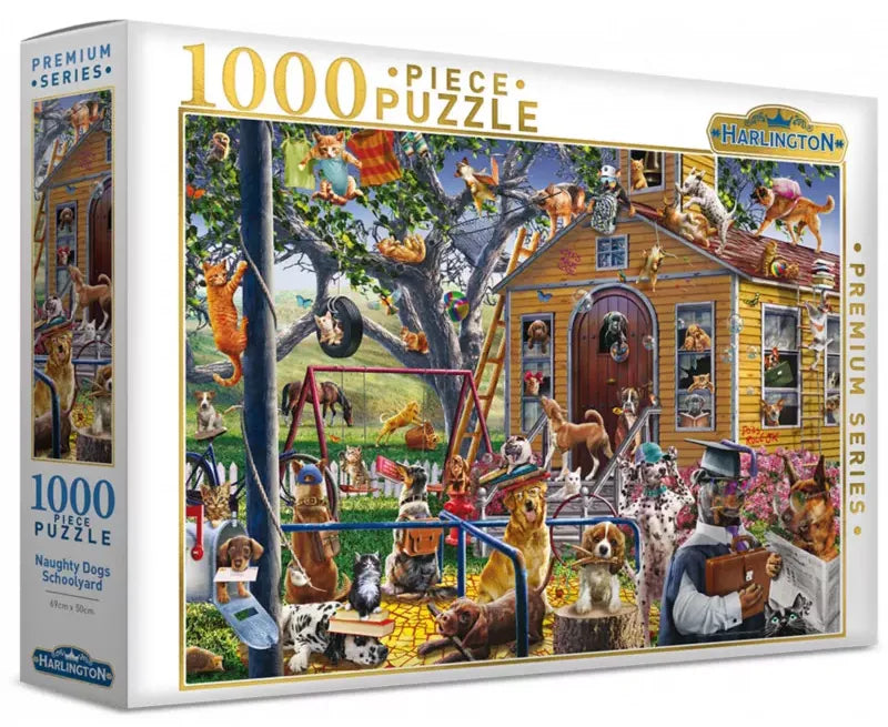 Harlington 1000pc Puzzle - Naughty Dogs