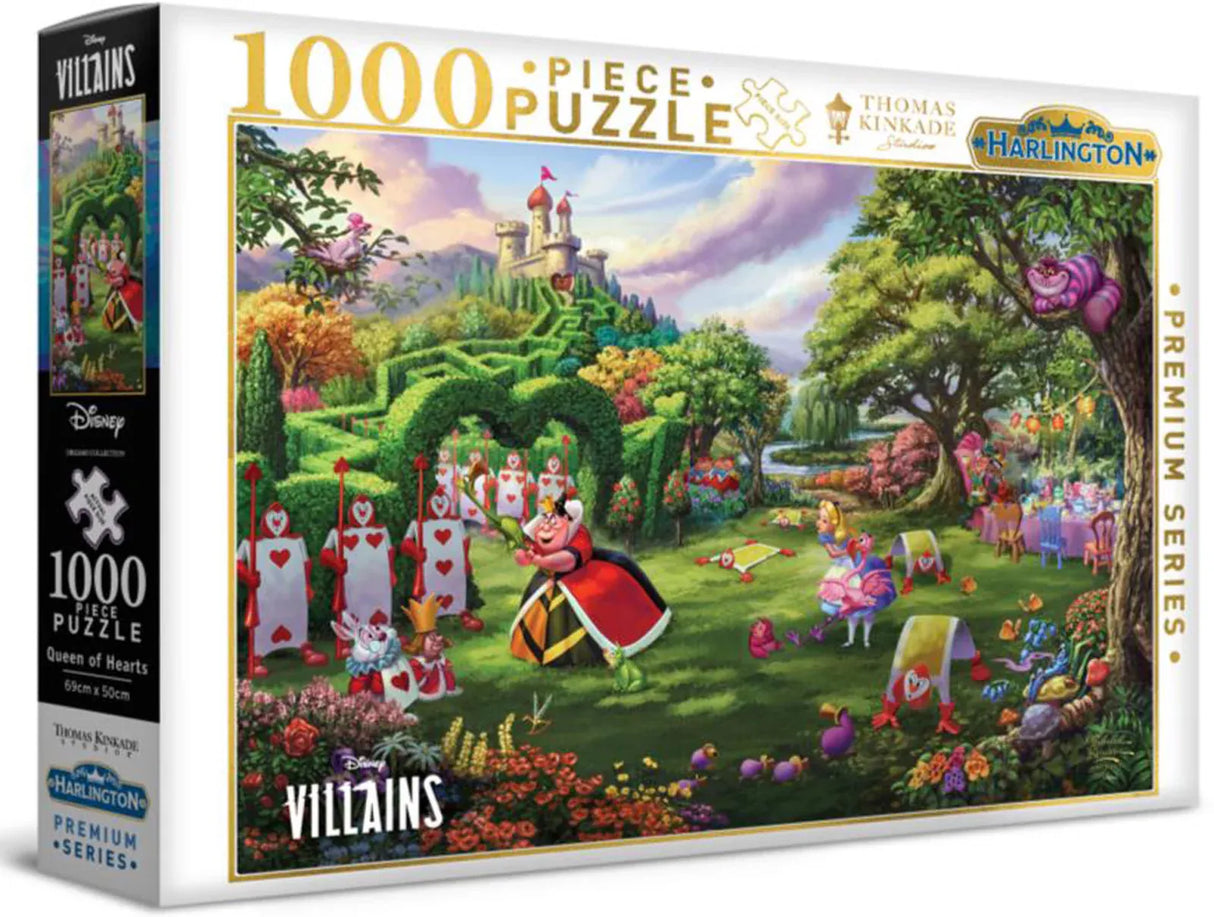 Harlington Premium Thomas Kinkade 1000pc Puzzle - Disney Villains: Queen of Hearts