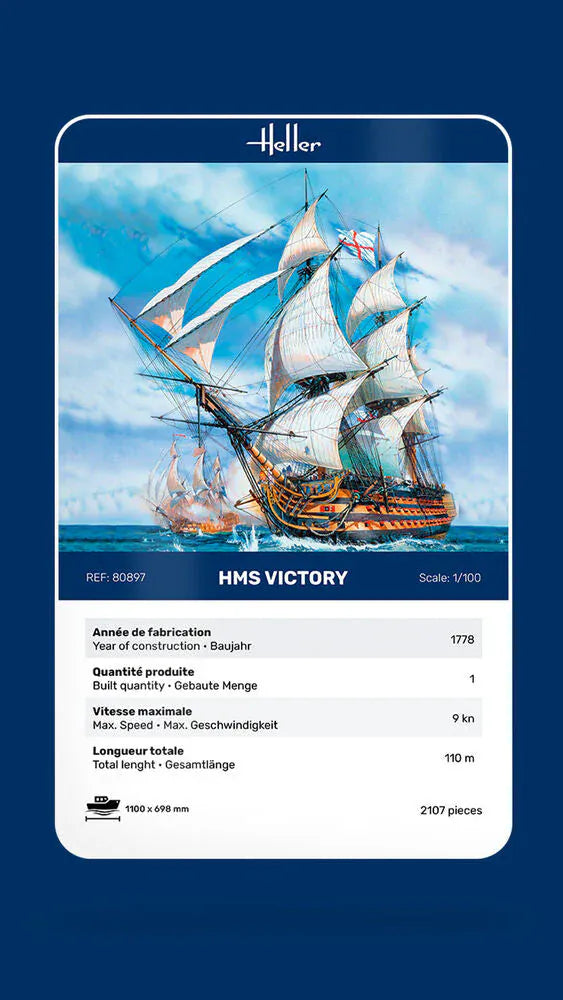 Heller 1/100 HMS Victory Plastic Model Kit