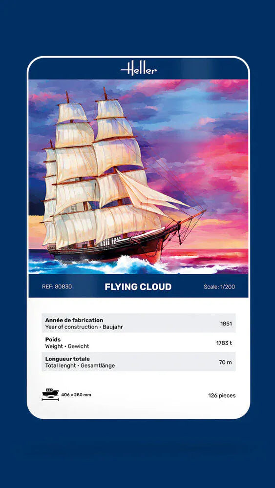 Heller 1/200 Flying Clou Plastic Model Kit