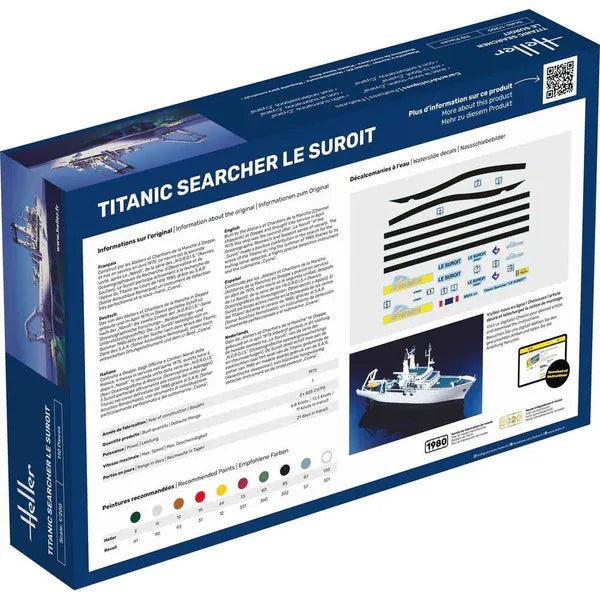 Heller 1/200 Titanic Searcher Le Suroit Plastic Model Kit