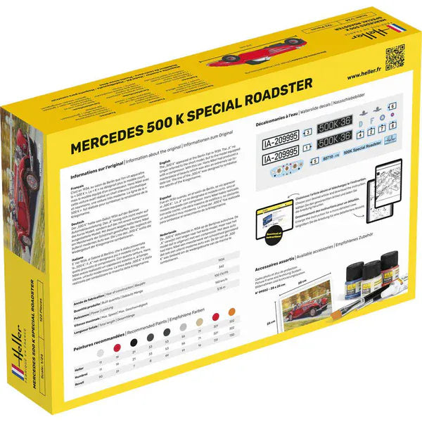 Heller 1/24 Mercedes-Benz 500 K Special Roadster Plastic Model Kit