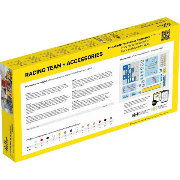 Heller 1/24 Racing Team Figures Plastic Model Kit