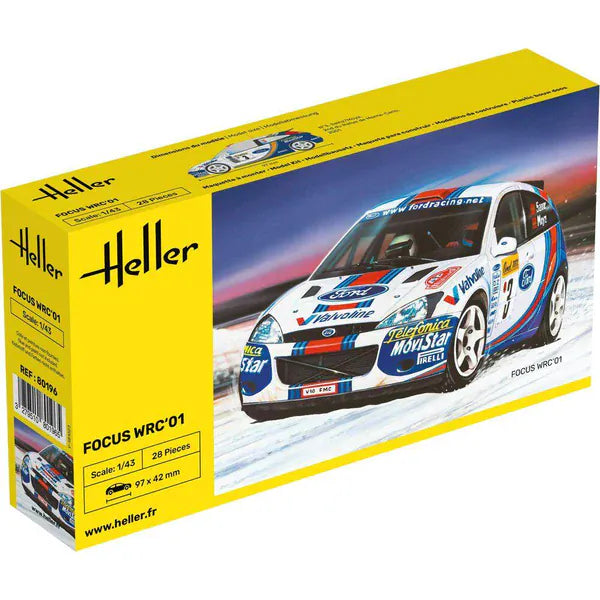 Heller 1/43 Ford Focus WRC01 Plastic Model Kit