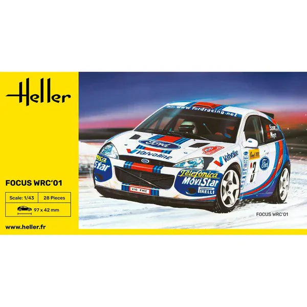 Heller 1/43 Ford Focus WRC01 Plastic Model Kit