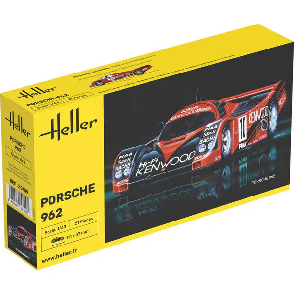 Heller 1/43 Porsche 962 Plastic Model Kit