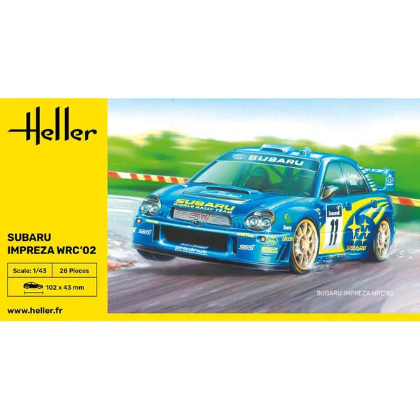 Heller 1/43 Subaru Impreza WRC02 Plastic Model Kit
