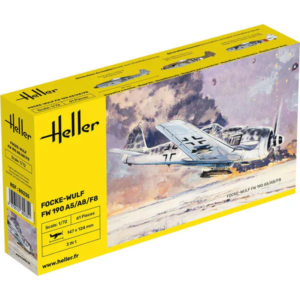 Heller 1/72 Focke-Wulf Fw190 A5/A8/F8 Plastic Model Kit