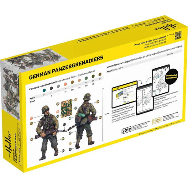 Heller 1/72 German Panzergrenadiers Plastic Model Kit