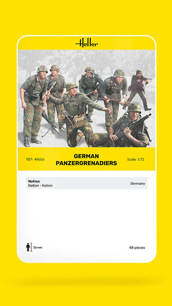 Heller 1/72 German Panzergrenadiers Plastic Model Kit