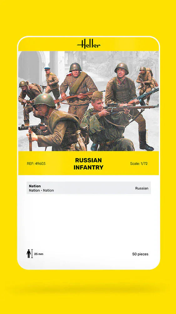 Heller 1/72 Russian Infantry Plastic Model Kit