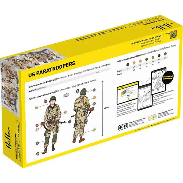 Heller 1/72 US Paratroopers Plastic Model Kit