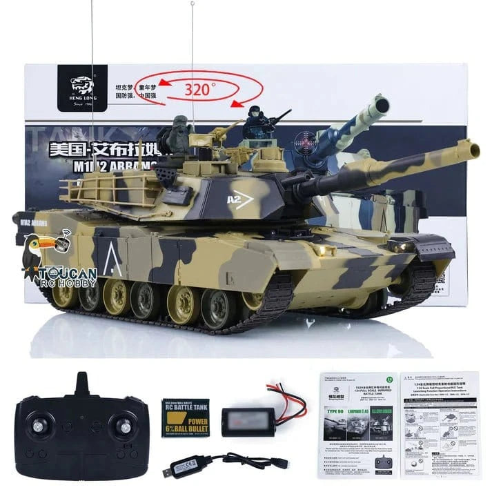 Heng Long 1/24 M1M2 Abrams Full Function RC Tank RTR - Hobbytech Toys