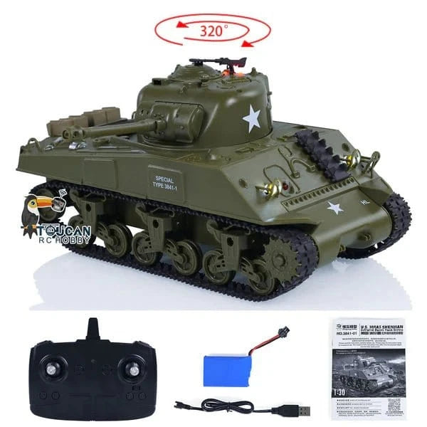 Heng Long 1/30 US M26 Pershing RC Battle Tank RTR - Hobbytech Toys