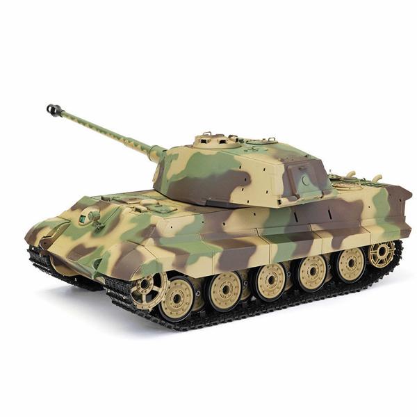 Henglong 1/16 King Tiger R/C Tank RTR + Smoke/Sound - Hobbytech Toys