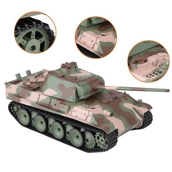 Henglong 1/16 Panther G RC Tank RTR Smoke/Sound (V7.0) - Hobbytech Toys