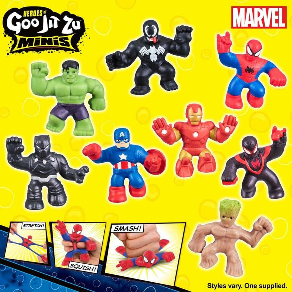 Heroes of Goo Jit Zu: Marvel S8 Minis Assorted (1) - Hobbytech Toys