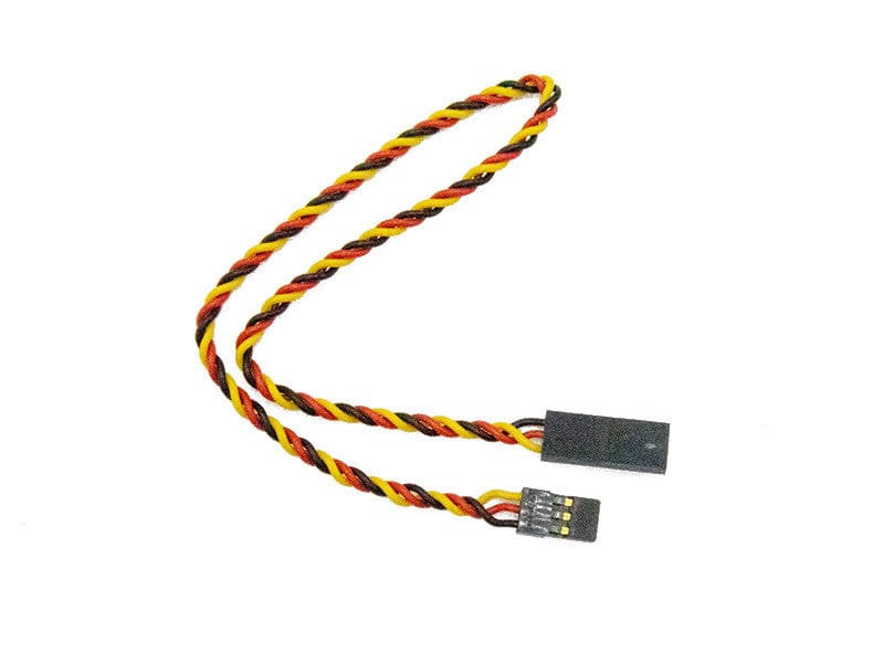 Hitec 12in Twisted Heavy Duty Servo Extension Lead HRC54610