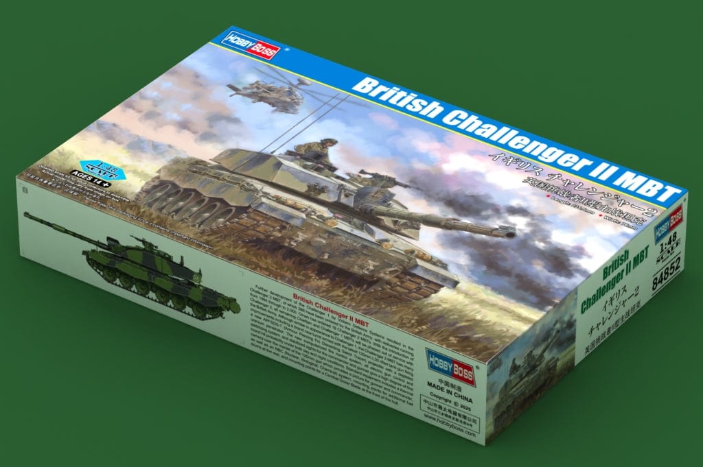 HobbyBoss 1/48 British Challenger II MBT Plastic Model Kit