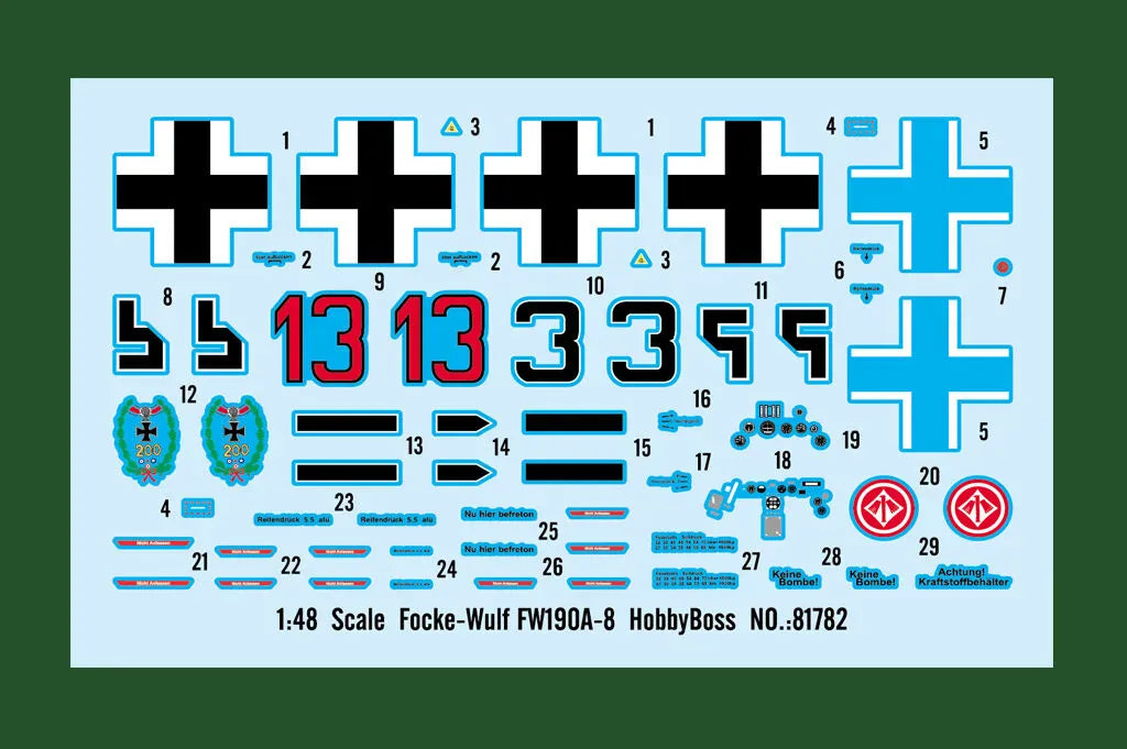 HobbyBoss 1/48 Focke-Wulf FW190A-8 Plastic Model Kit