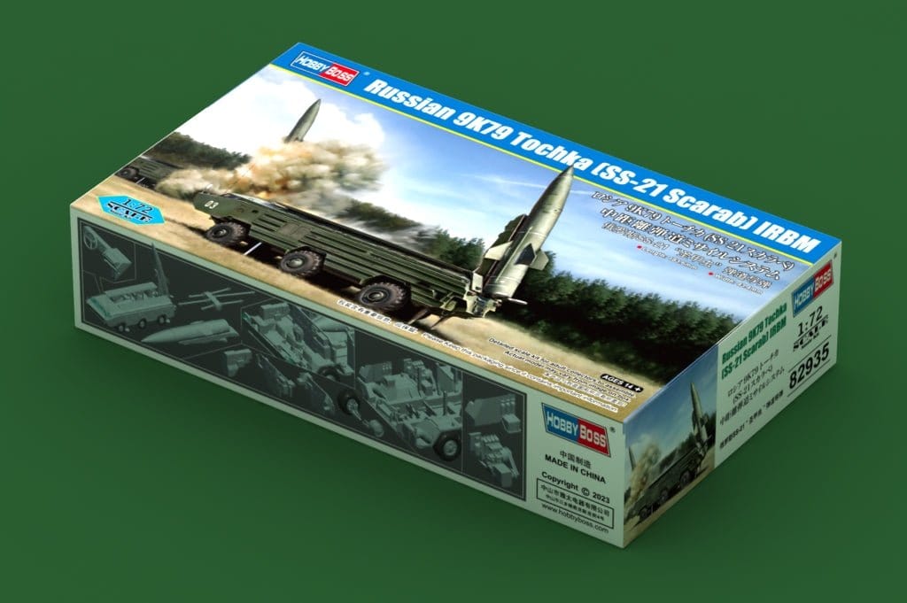 HobbyBoss 82935 1/72 Russian 9K79 Tochka (SS - 21 Scarab) IRBM Plastic Model Kit - Hobbytech Toys