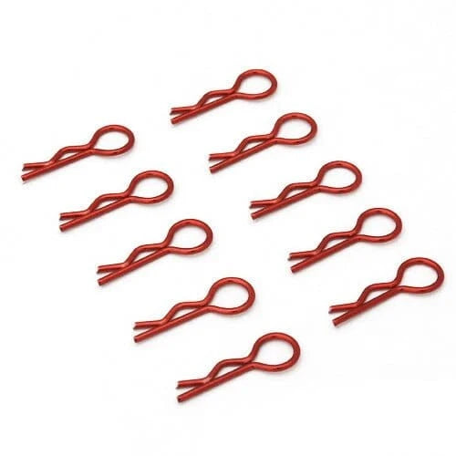 Hobbytech 1/10 Scale Body Clips - Copper/Red (10pcs) - Hobbytech Toys