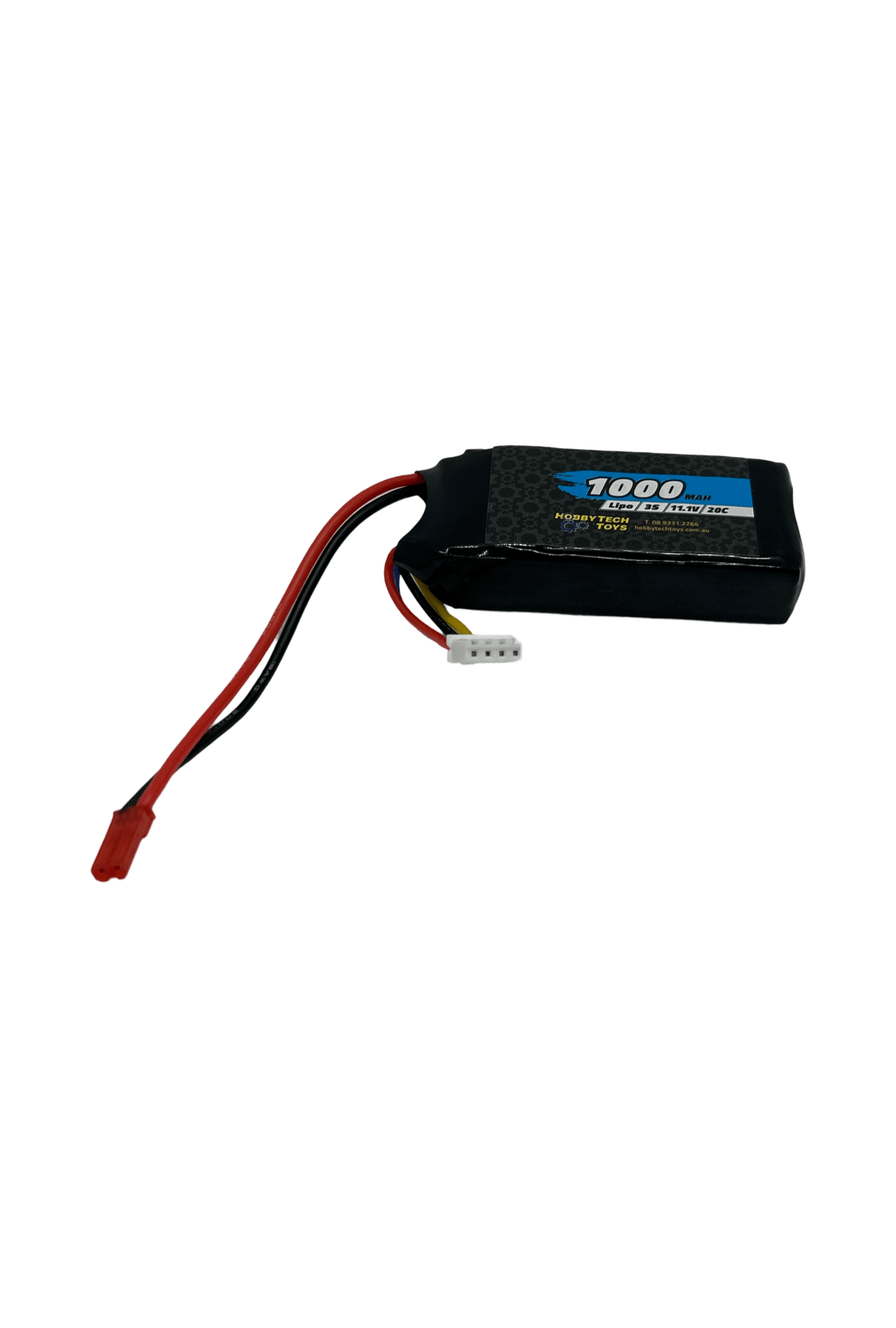 Hobbytech 1000mah 3S 11.1v 20c Softcase Lipo Battery - JST - Hobbytech Toys