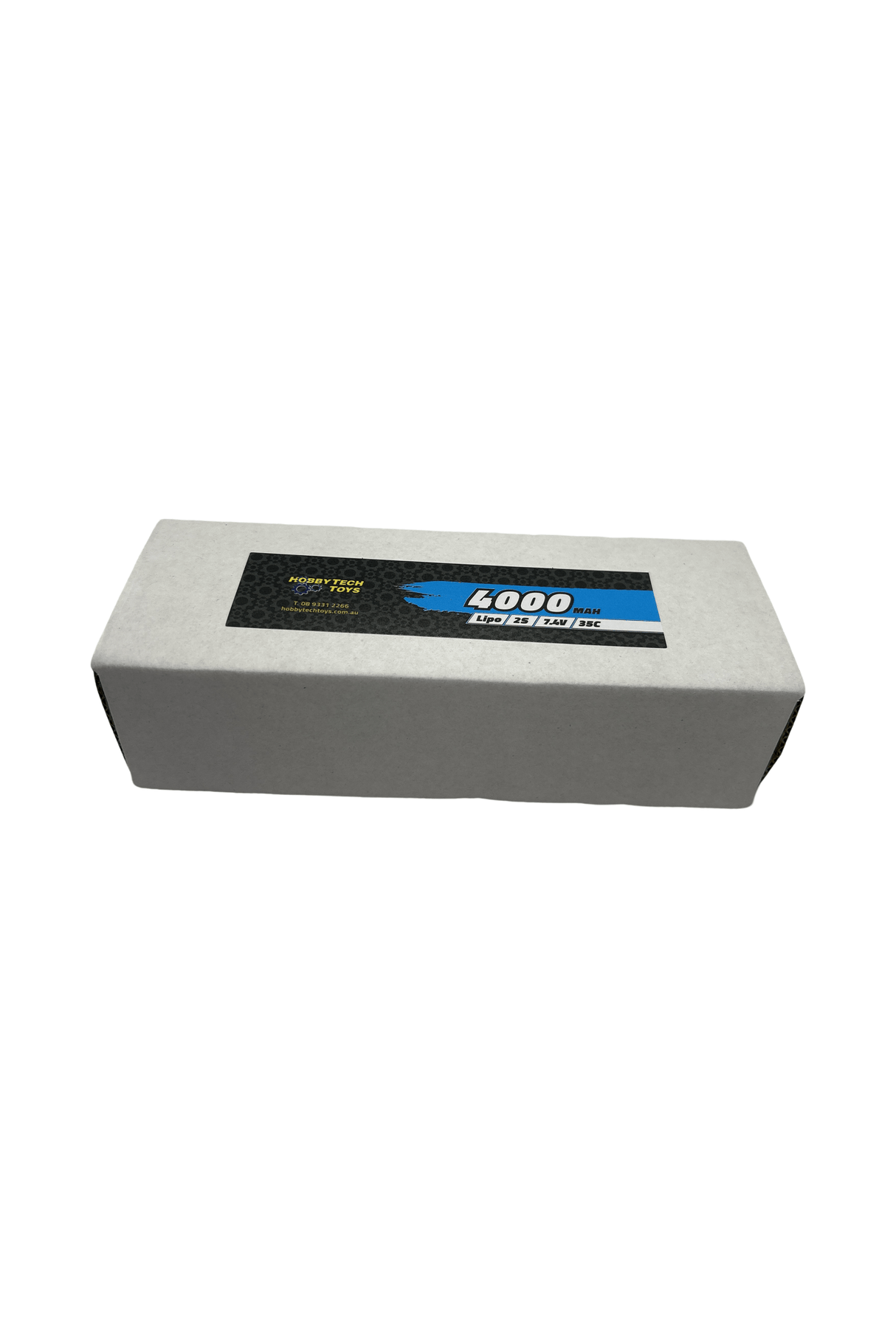 Hobbytech 4000mah 2S 7.4v 35c Hardcase Round Shoulder Lipo Battery - Deans - Hobbytech Toys