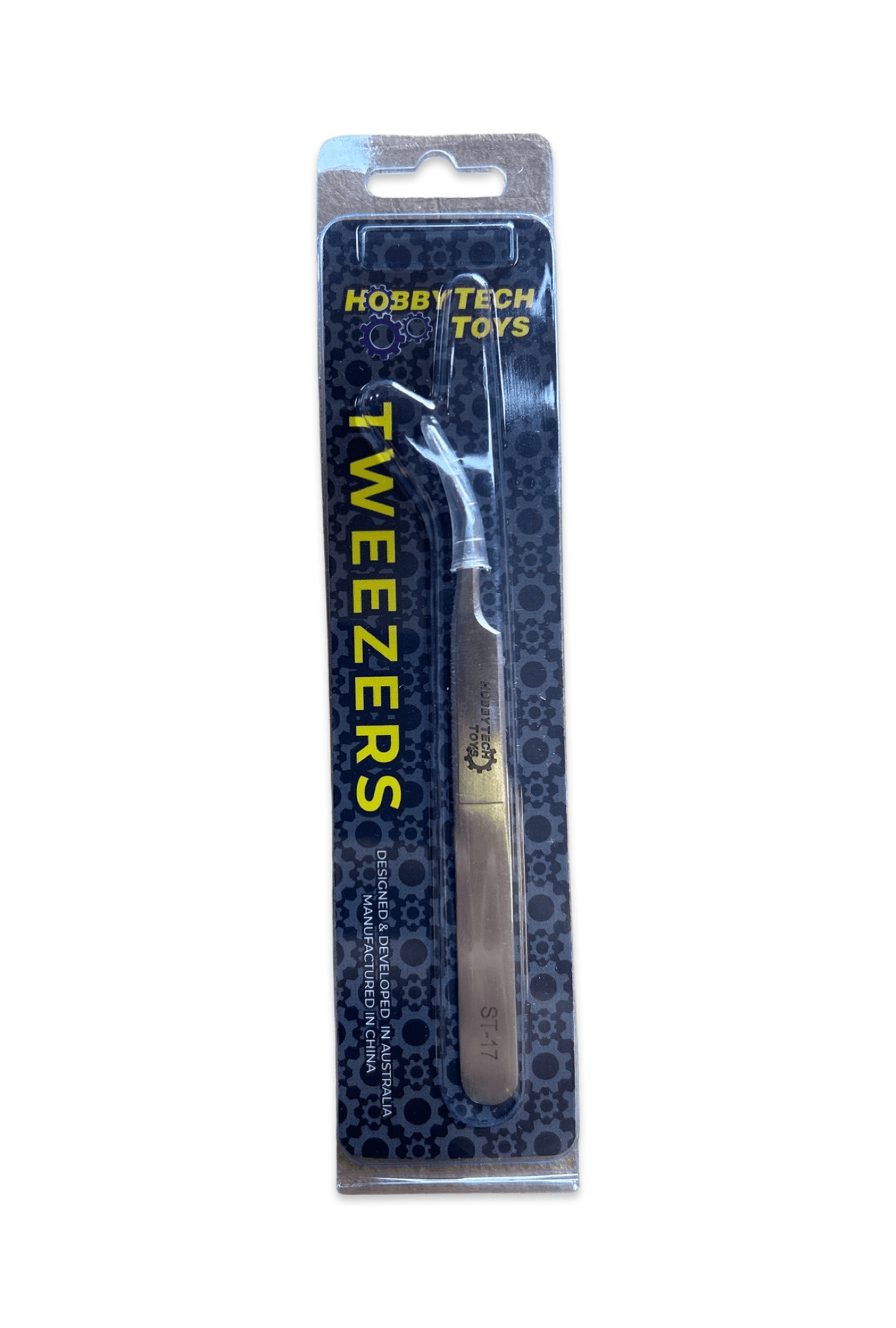 Hobbytech ST - 17 Slanted Pointed Stainless Steel Tweezers - Hobbytech Toys