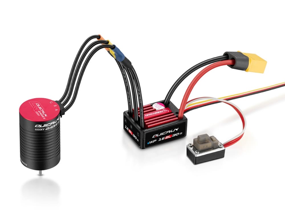 Hobbywing QuicRun 16BL30 G2 ESC and 2435SL G3 4500kV motor combo
