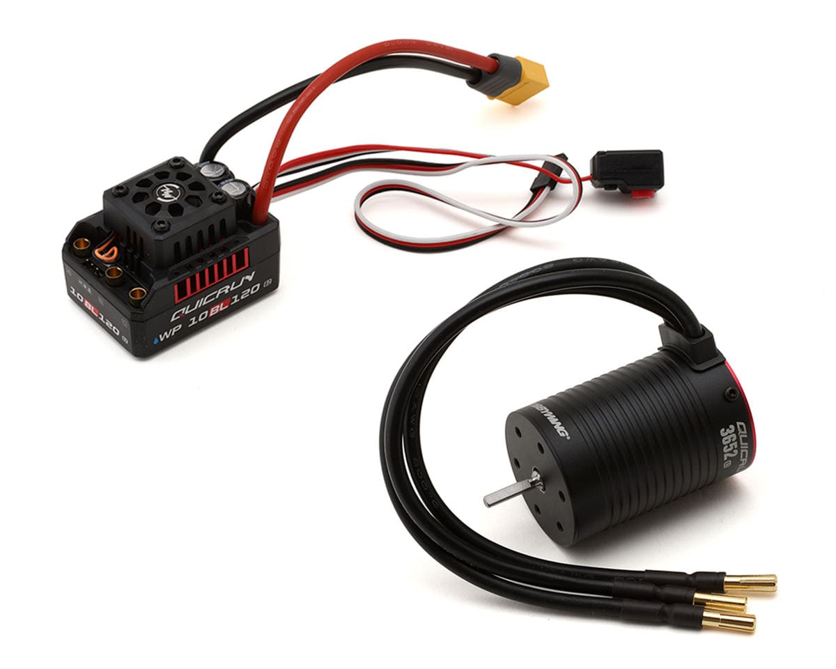 Hobbywing QuicRun 10BL120 G2 ESC and 3652SL G2 3250kV motor combo
