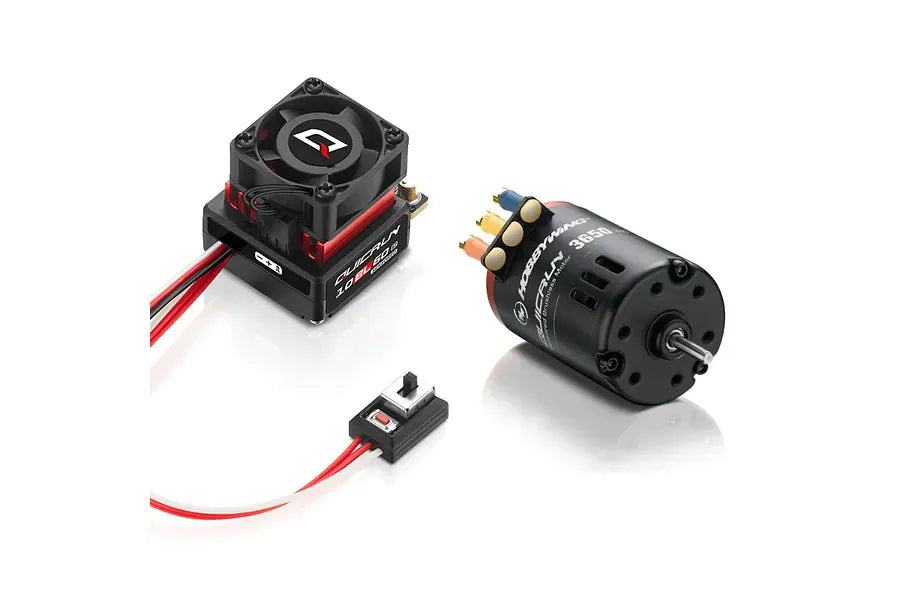 Hobbywing QuicRun 10BL60 G2 ESC and 3650 G2 10.5T sensored brushless motor combo 30803200