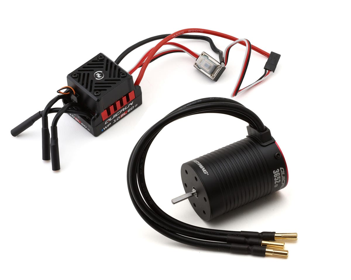 Hobbywing QuicRun WP10BL60 ESC and 3652SL 4000kV G2 motor combo 38020397