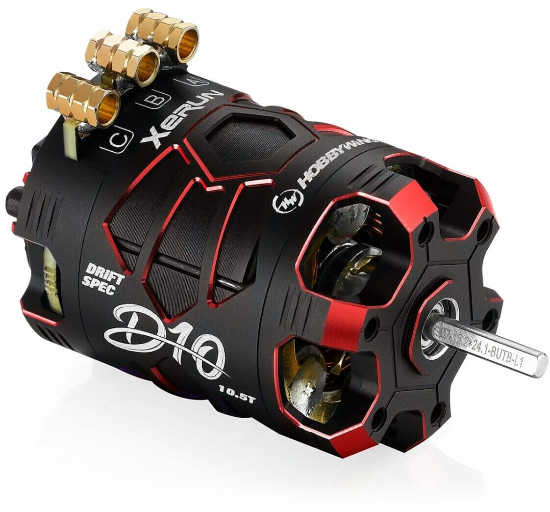 Hobbywing Xerun D10 10.5T Red drift sensored brushless motor