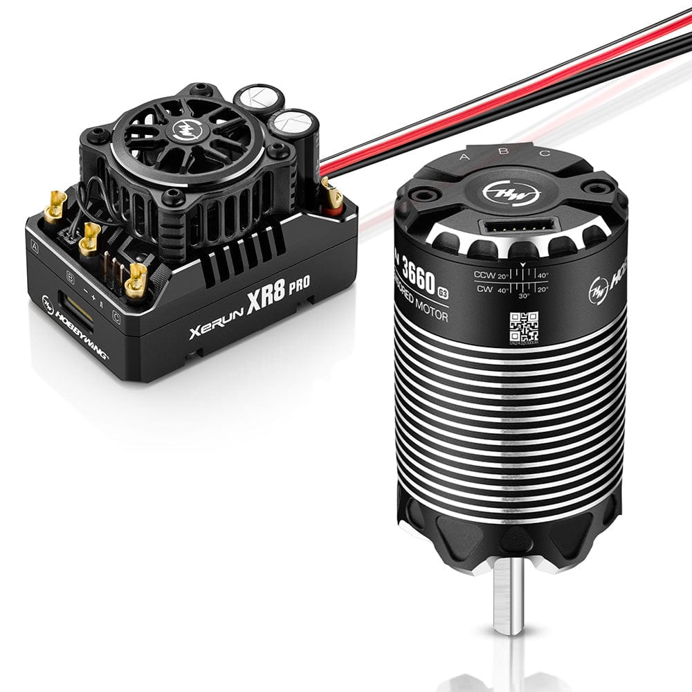 Hobbywing Xerun XR8 Pro G3 ESC and 3660SD G3 3200kV sensored motor combo