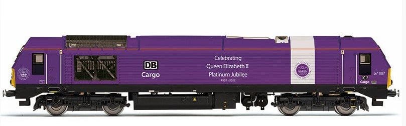 Hornby R30333 OO Scale DB Cargo Class 67 Bo - Bo 67007 Queens Jubilee - Era 11 - Hobbytech Toys