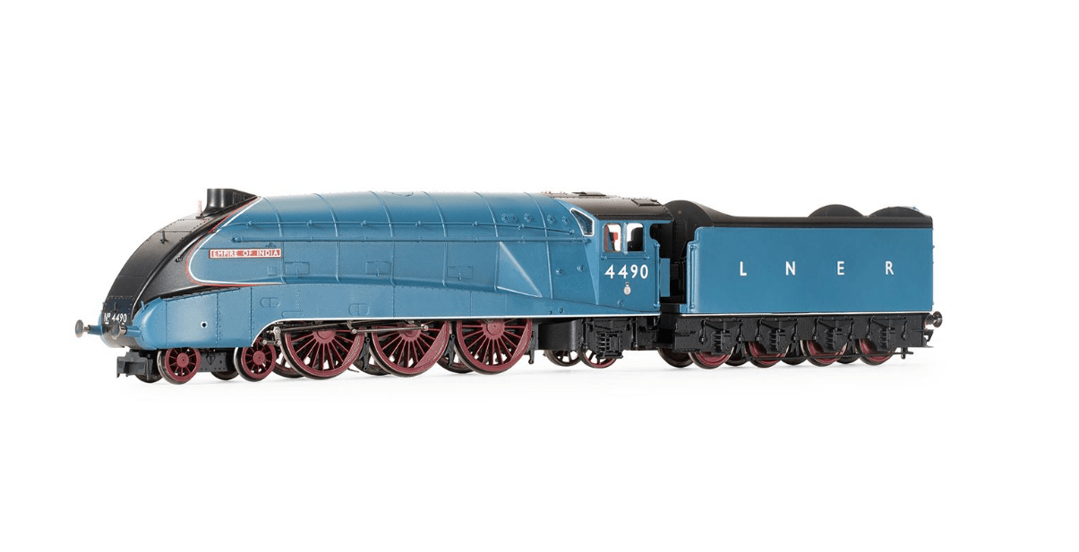 Hornby R3993 OO Scale LNER A4 Class 4 - 6 - 2 4490 Empire Of India - Era 3 - Hobbytech Toys