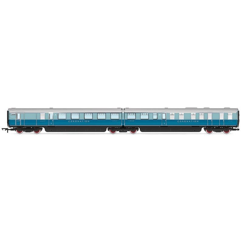 Hornby R40223 OO Scale LNER Coronation Brake Third & Kitchen Third Articulated Coach Pack - Era 3 - Hobbytech Toys