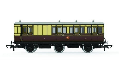 Hornby R40308 OO Scale GWR 6 Wheel Coach 3rd Class 2548 - Era 2/3 - Hobbytech Toys