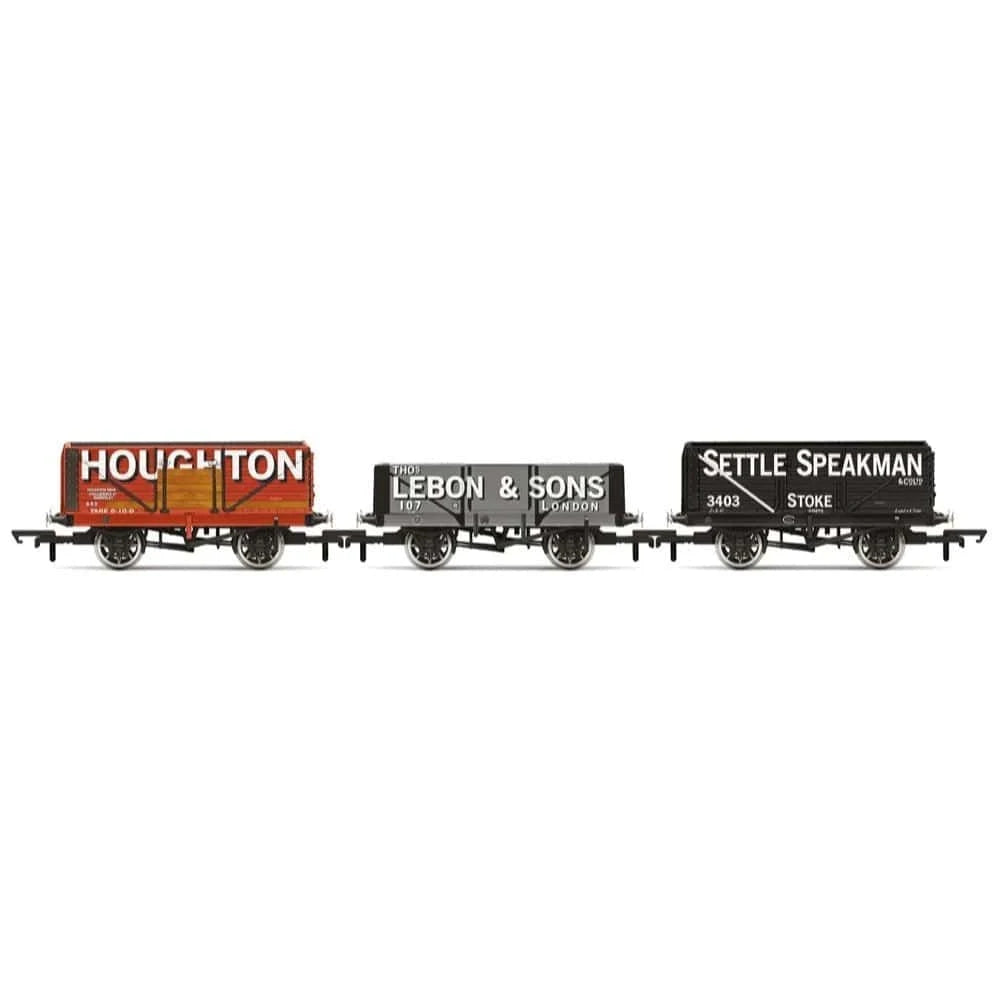 Hornby R60116 OO Scale Triple Wagon Pack Houghton Main Thos. Lebon & Sons & Settle Speakman - Era 3 - Hobbytech Toys