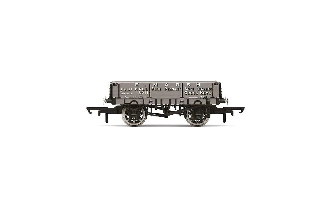 Hornby R60189 OO Scale 3 Plank Wagon E. Marsh - Era 3 - Hobbytech Toys