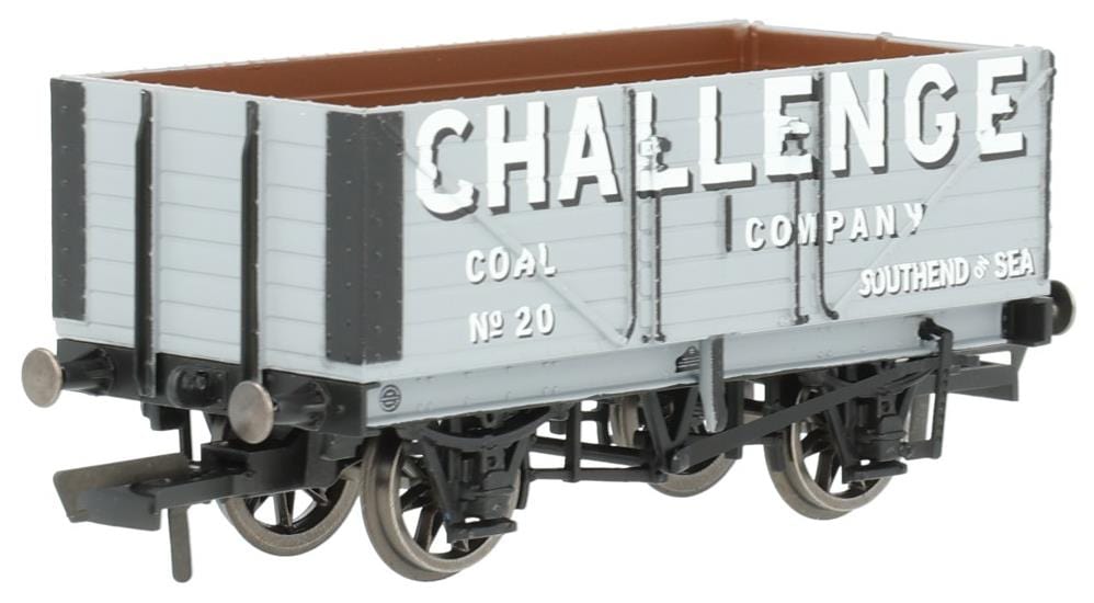 Hornby R60193 OO Scale 7 Plank Wagon Challenge Coal Company - Era 3 - Hobbytech Toys